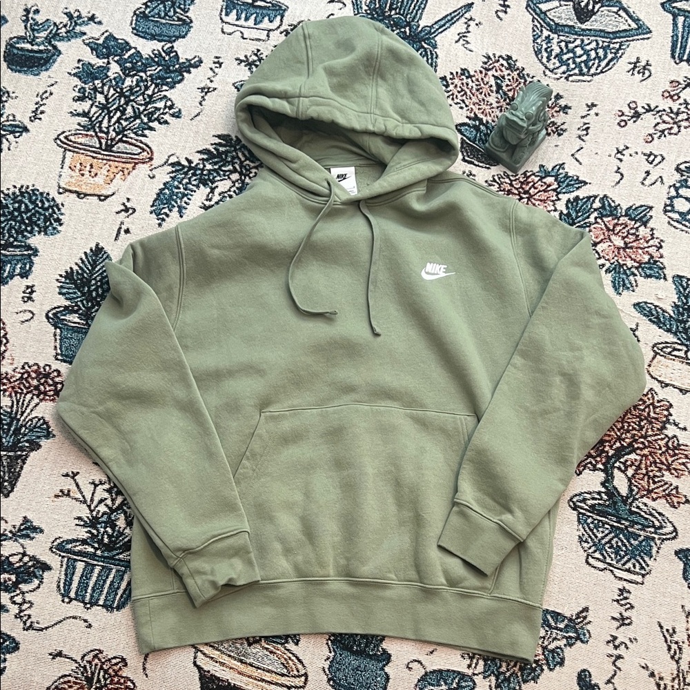 Nike Olive Green Hoodie Sweatshirt - Women's